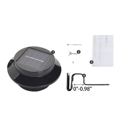 Industrial Solar Wall Light - Black/White - Weatherproof