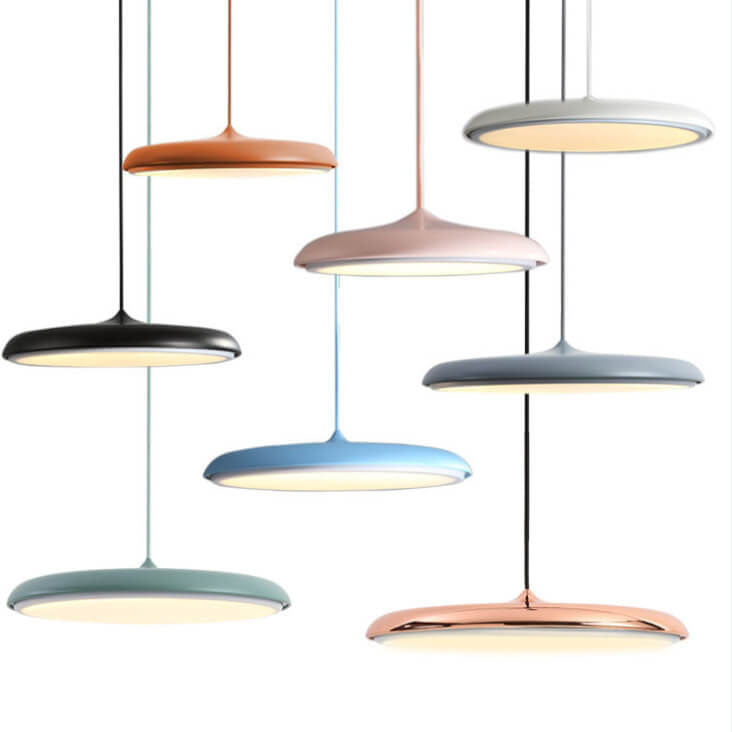 Nowoczesna Kolorowa Lampa Wisząca LED z Skandynawskim Designem