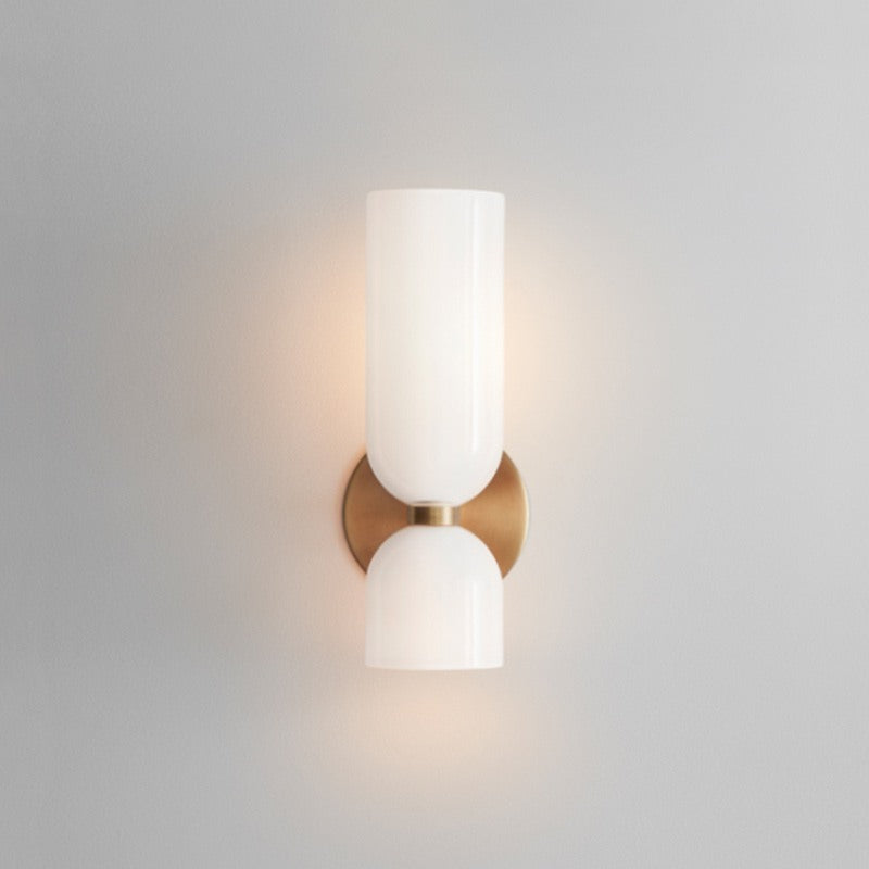 Flute – Elegancka Lampa Ścienna ze Szkła i Żelaza w Stylu Retro