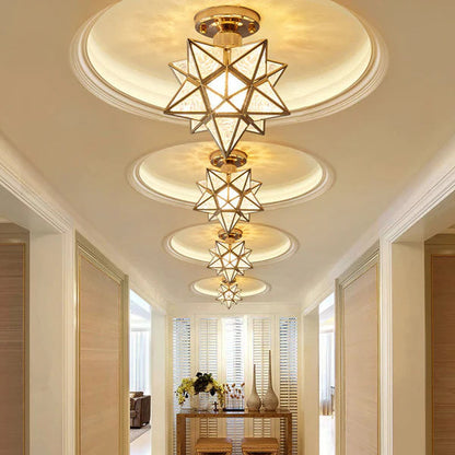 Ovo – Elegancka lampa sufitowa w kształcie gwiazdy