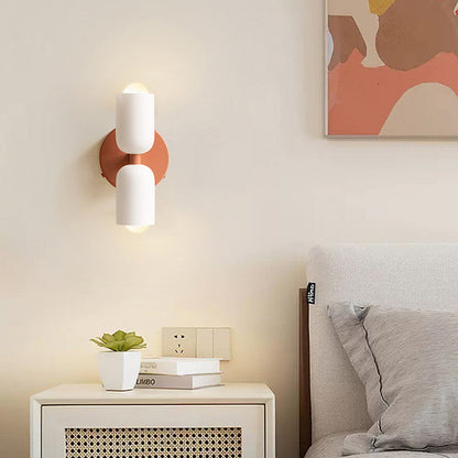 Döle – Nowoczesna Lampa Ścienna z Podwójnymi Szklanymi Kloszami (E14, Do Wnętrz)