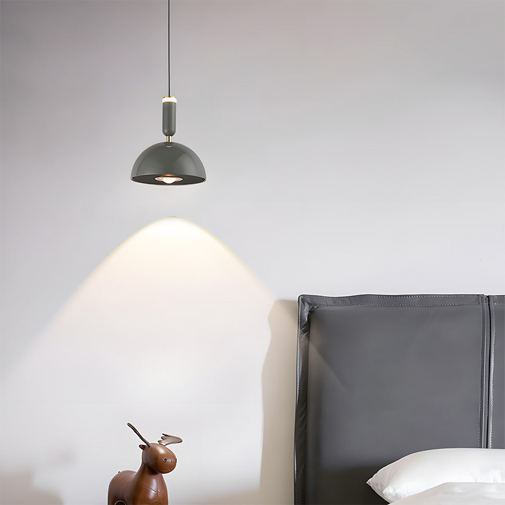 Scandinavian Modern LED Pendant Light – Stained Glass Design with Minimalist Frame