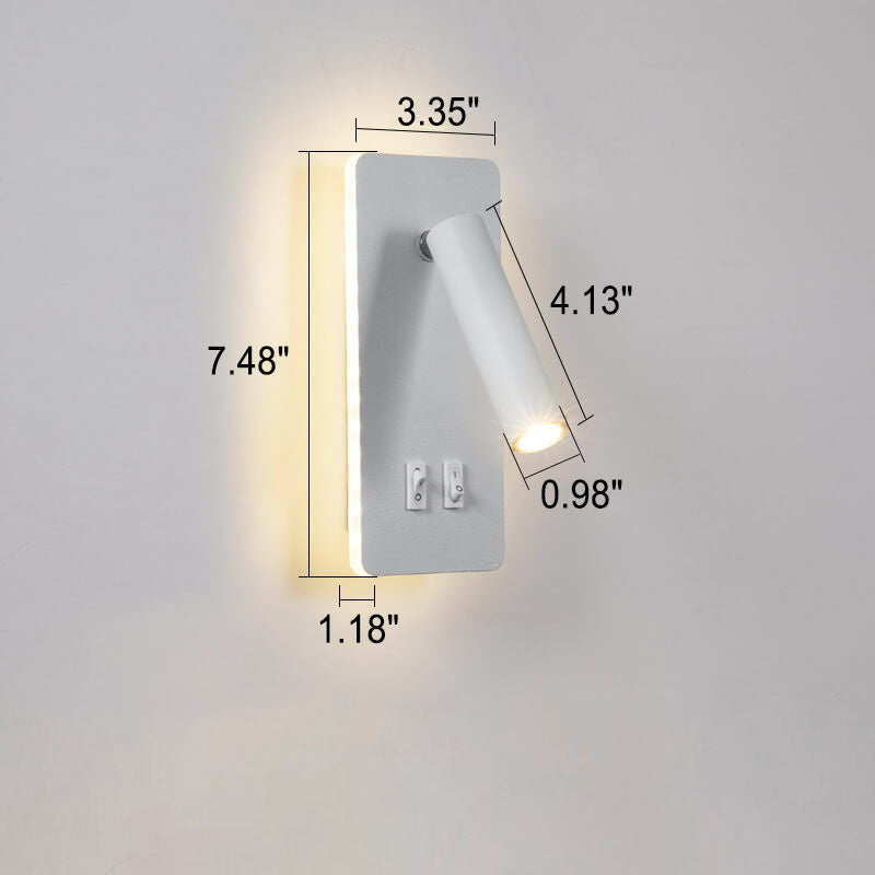 Elegancka Żelazna Lampa Ścienna z LED