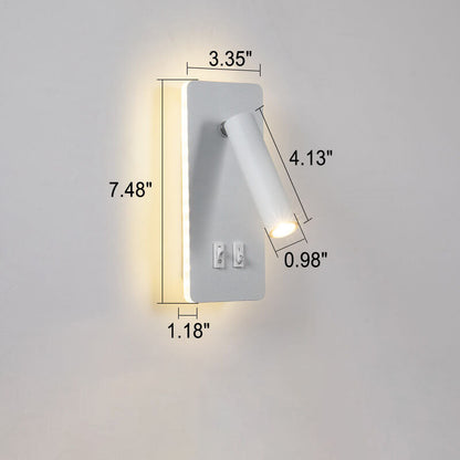 Elegancka Żelazna Lampa Ścienna z LED