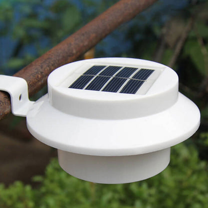 Industrial Solar Wall Light - Black/White - Weatherproof
