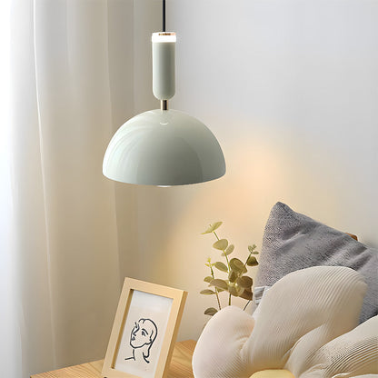 Scandinavian Modern LED Pendant Light – Stained Glass Design with Minimalist Frame