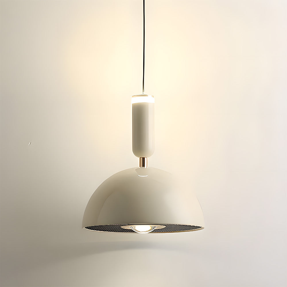 Scandinavian Modern LED Pendant Light – Stained Glass Design with Minimalist Frame