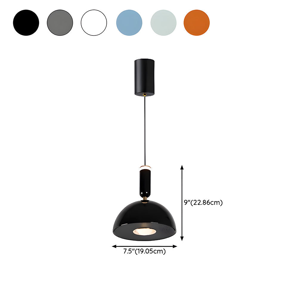 Scandinavian Modern LED Pendant Light – Stained Glass Design with Minimalist Frame