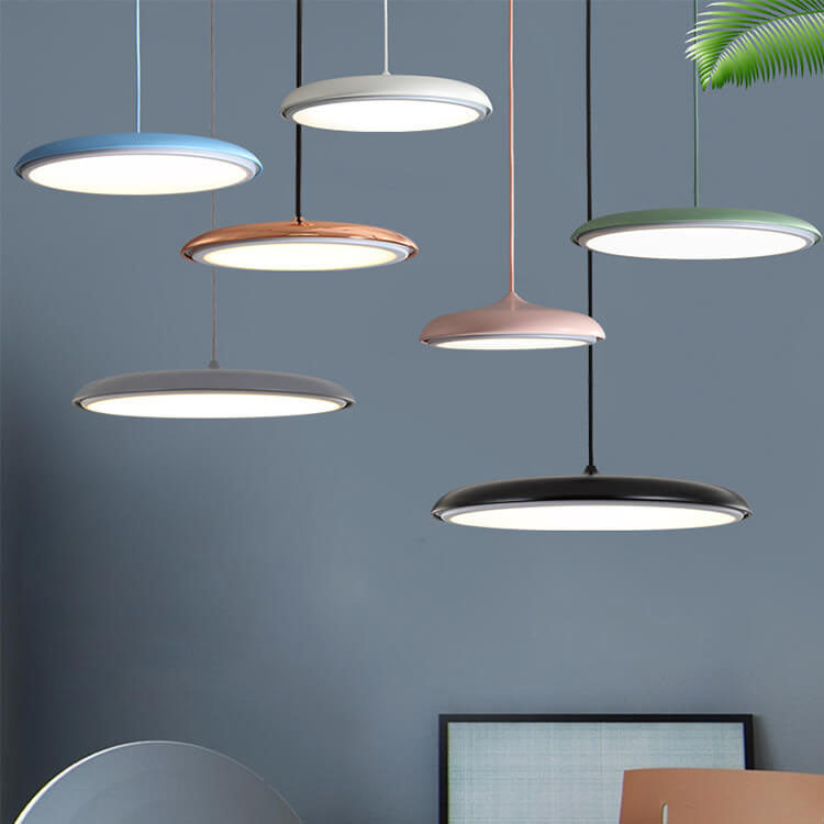 Nowoczesna Kolorowa Lampa Wisząca LED z Skandynawskim Designem