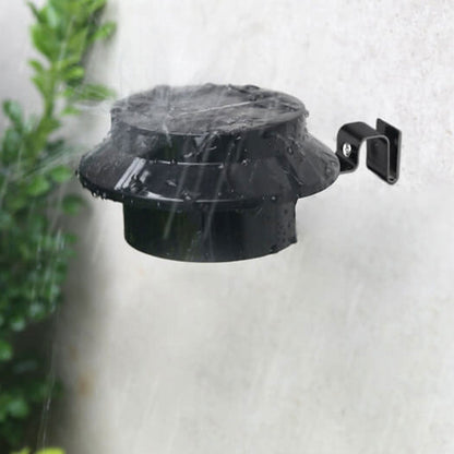 Industrial Solar Wall Light - Black/White - Weatherproof
