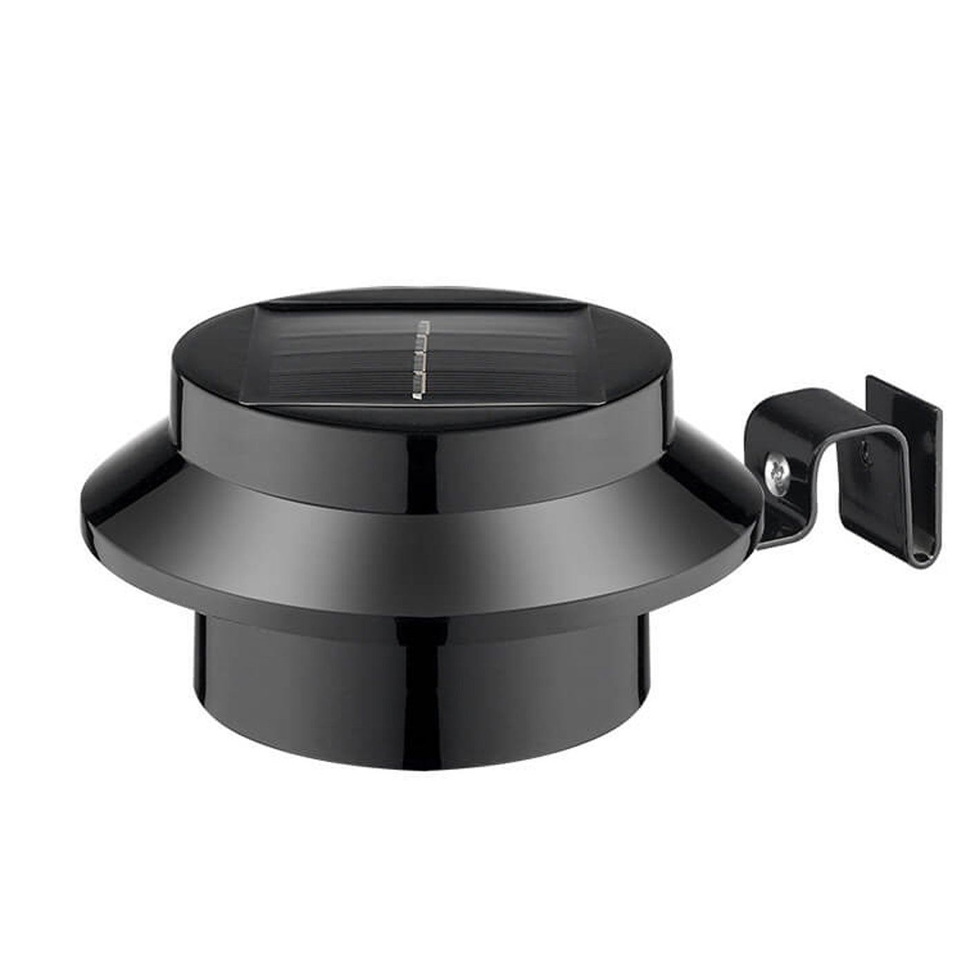 Industrial Solar Wall Light - Black/White - Weatherproof