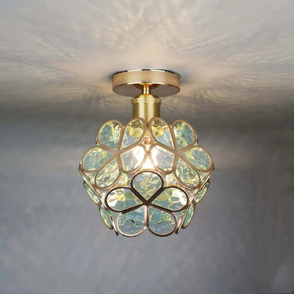 Flora – Efektowna lampa sufitowa w kształcie kwiatu z eleganckim wzorem