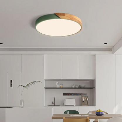 Lampa Sufitowa LED w Skandynawskim Stylu z Drewnem i Akrylem – Nowoczesny Minimalizm