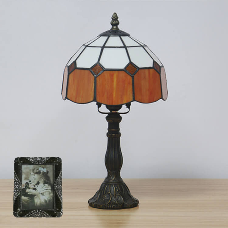 Designer Table Lamp – Handmade Stained Glass in Various Colors