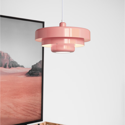 Round Stylish Iron Pendant Light – Elegant Industrial Design for Home and Kitchen