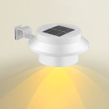 Industrial Solar Wall Light - Black/White - Weatherproof