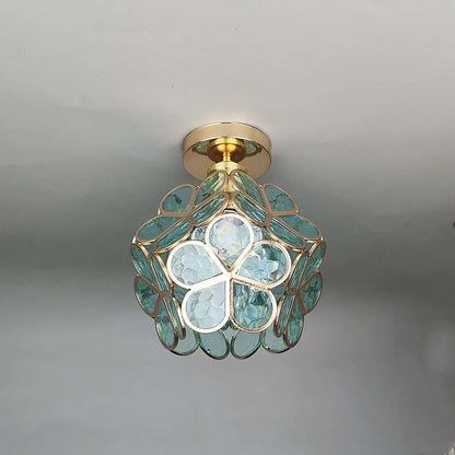 Flora – Efektowna lampa sufitowa w kształcie kwiatu z eleganckim wzorem