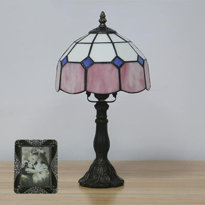 Designer Table Lamp – Handmade Stained Glass in Various Colors