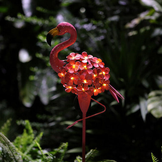 Solarna Lampa Ogrodowa LED Flaming – Różowa – (1 LED)