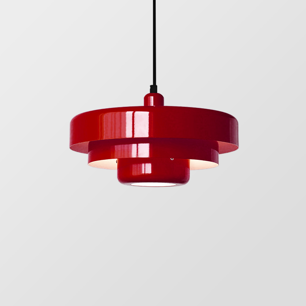 Round Stylish Iron Pendant Light – Elegant Industrial Design for Home and Kitchen
