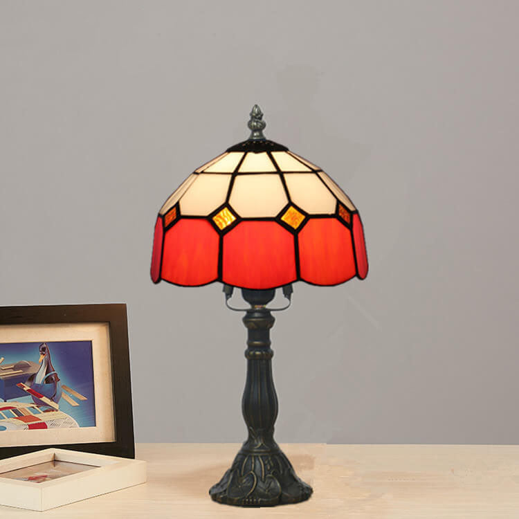 Designer Table Lamp – Handmade Stained Glass in Various Colors