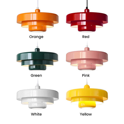 Round Stylish Iron Pendant Light – Elegant Industrial Design for Home and Kitchen