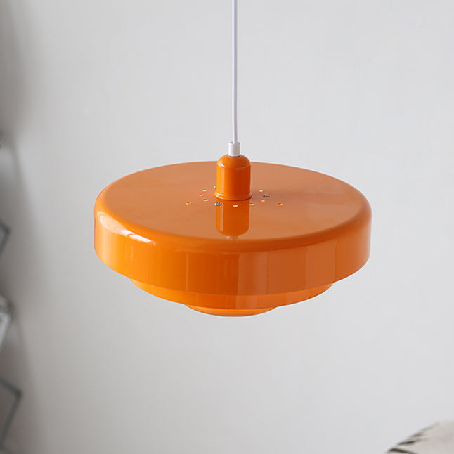 Round Stylish Iron Pendant Light – Elegant Industrial Design for Home and Kitchen