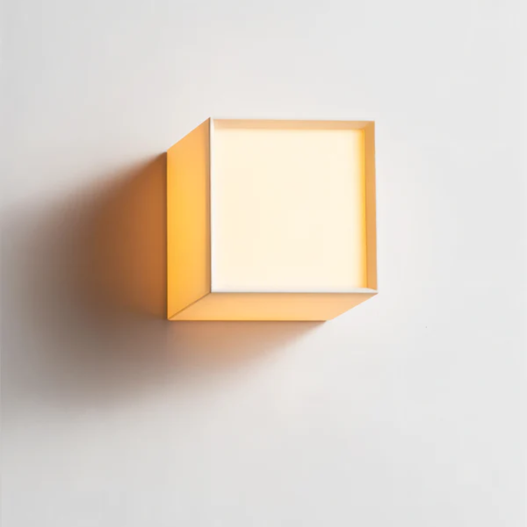 Japanese wall lamp in minimalist style with elegant fabric shade