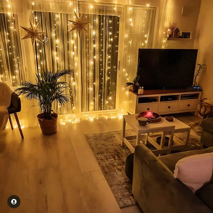 Girlanda LED - Ciepłe Oświetlenie Nastrojowe z 8 Trybami Światła