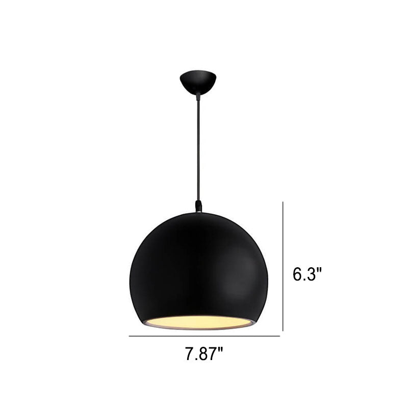 Nowoczesna Lampa Wisząca z Aluminium – Czarny, Biały, Żółty, Niebieski, Różowy, Czerwony, Zielony, Szary – E26