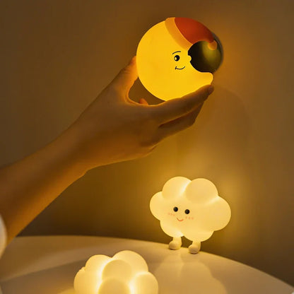 Urocze Lampki Nocne dla Dzieci – Gwiazda, Księżyc i Chmurka
