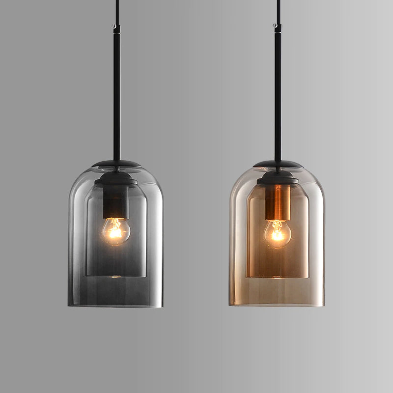 Nöro – Stylowa Skandynawska Szklana Lampa Wisząca do Kuchni i Salonu