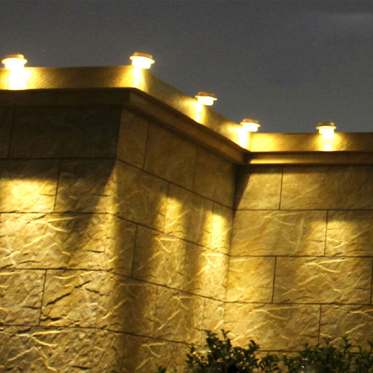 Industrial Solar Wall Light - Black/White - Weatherproof