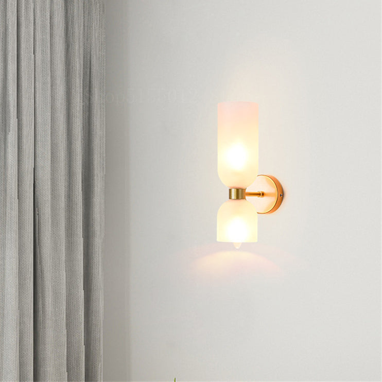 Flute – Elegancka Lampa Ścienna ze Szkła i Żelaza w Stylu Retro