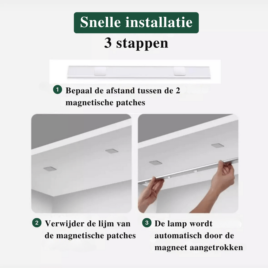 Inteligentna Lampa LED Bezprzewodowa z Czujnikiem Ruchu i Magnetycznym Mocowaniem