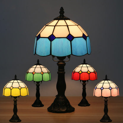 Designer Table Lamp – Handmade Stained Glass in Various Colors