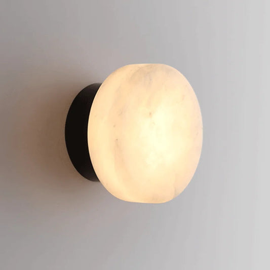 Luksusowa marmurowa lampa ścienna z ponadczasowym skandynawskim designem