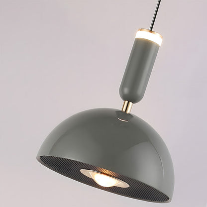 Scandinavian Modern LED Pendant Light – Stained Glass Design with Minimalist Frame