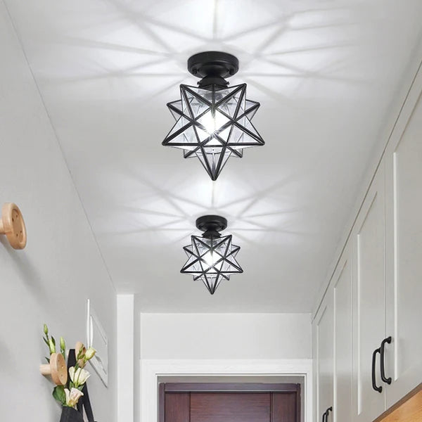 Ovo – Elegancka lampa sufitowa w kształcie gwiazdy
