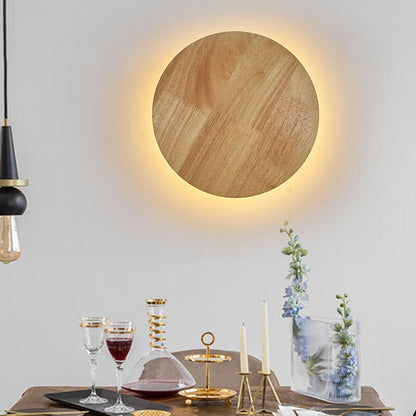 Nowoczesna drewniana lampa ścienna LED – Minimalistyczny design – Do salonu, sypialni i gabinetu