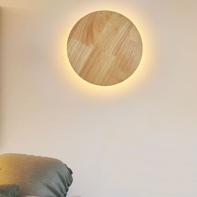 Nowoczesna drewniana lampa ścienna LED – Minimalistyczny design – Do salonu, sypialni i gabinetu