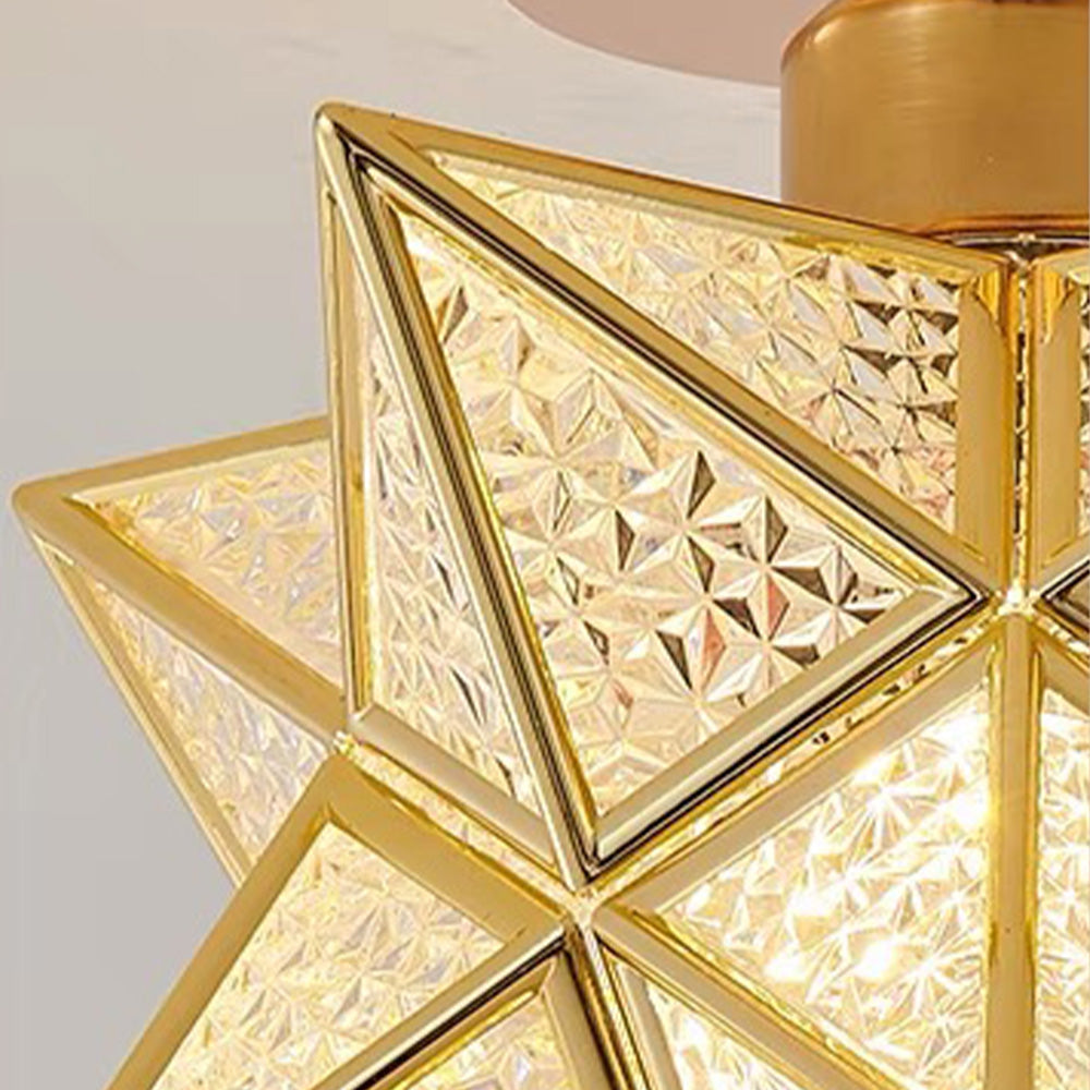Ovo – Elegancka lampa sufitowa w kształcie gwiazdy