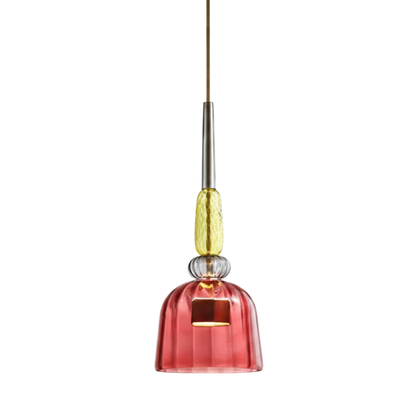 Macaron – Kolorowa szklana lampa wisząca w nowoczesnym stylu – Zabawy design