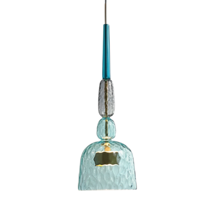 Macaron – Kolorowa szklana lampa wisząca w nowoczesnym stylu – Zabawy design