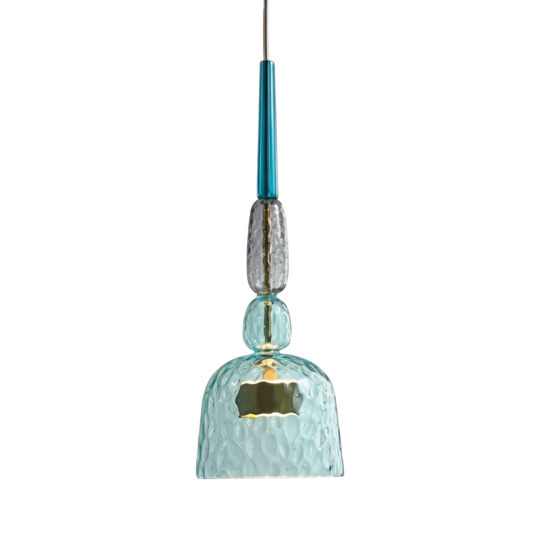 Macaron – Kolorowa szklana lampa wisząca w nowoczesnym stylu – Zabawy design
