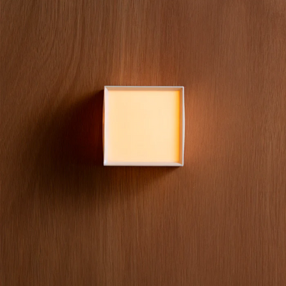 Japanese wall lamp in minimalist style with elegant fabric shade
