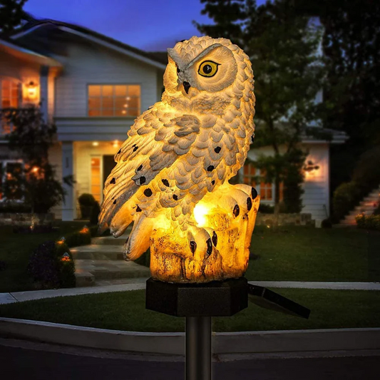 Solar-Powered Owl Garden Lights – Atmospheric, Durable, and Completely Wireless