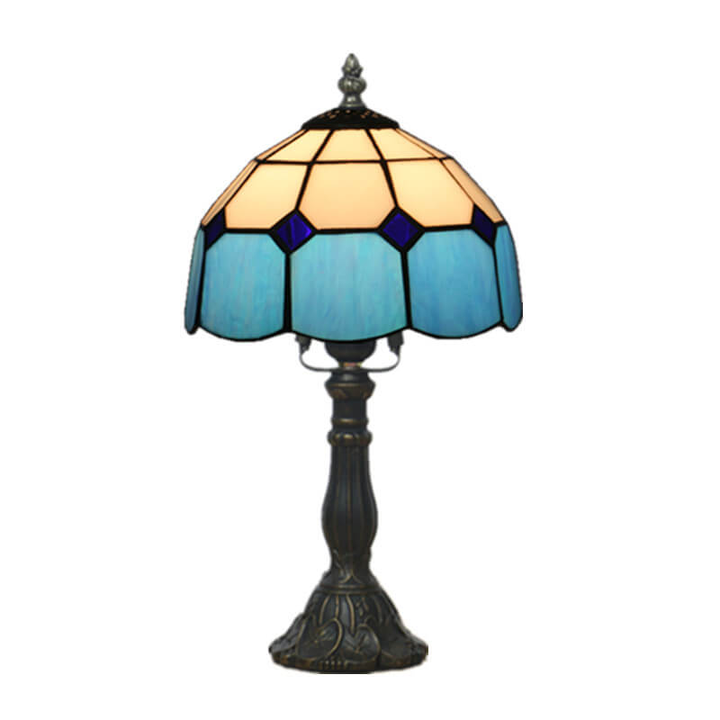 Designer Table Lamp – Handmade Stained Glass in Various Colors