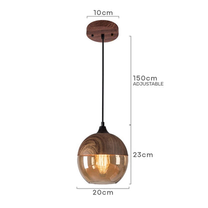 Drewniana Lampa Wisząca – Naturalna, Elegancka i Stylowa