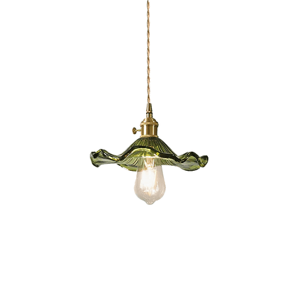 Elegancka Szklana Lampa Wisząca w Kształcie Kwiatu Hibiskusa ze Stylowym Designem